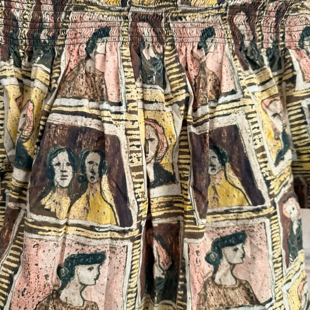 Burberry Off the Shoulder Faces Shirt Top Women’s 8 - Picture 10 of 14